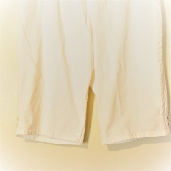 Croft & Barrow 3X Capris Pants Jeweled White H349 - Picture 7 of 9